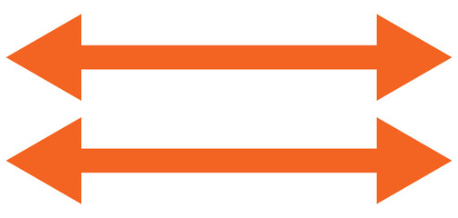 Black arrow pointing right and left . Arrow shape icon element . Black large forward or right pointing solid long arrow icon sketched as vector symbol, eps 10