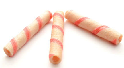  Tasty cinnamon rolls isolated on white, set