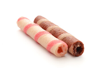  Tasty cinnamon rolls isolated on white, set