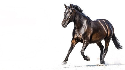 Fototapeta premium Horse on white background, isolated
