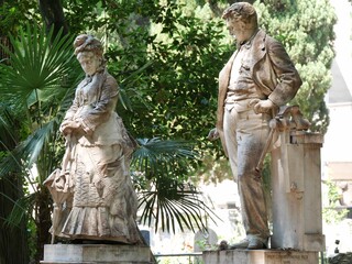 Coniugi Benjamin Whitehead e Julia Morison Bentley,cimitero monumentale di Genova