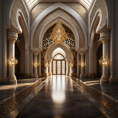 Fototapeta premium Stunningly Realistic 3D Render of an Eid al-Adha Design