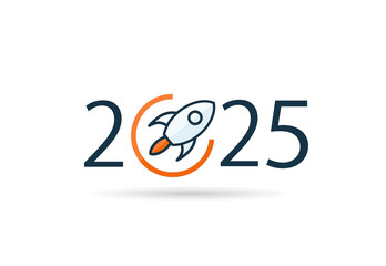 happy new year 2025 2025 with Rocket	
