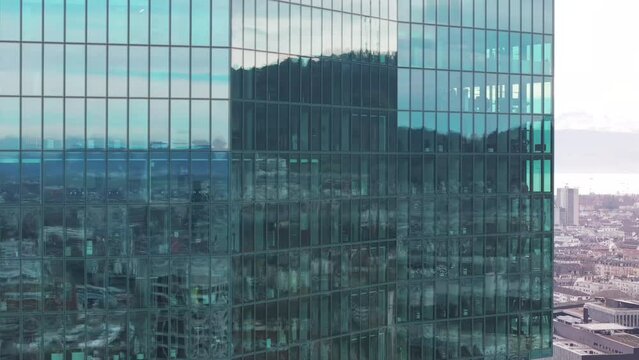 Aerial of Prime Tower, Hardbr&uuml;cke, Z&uuml;rich-West
