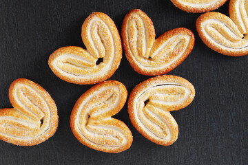 Elephant ears puff pastry cookies