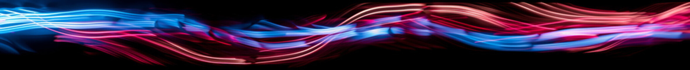 Dynamic Abstract Light Installation in Blue and Pink