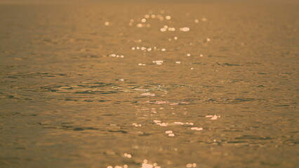 Glittering Sea Surface, Abstract Background. Reflection Of Sunlight Over Sea Surface Texture...