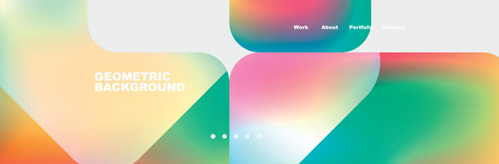 Teal Liquid color background design for Landing page site. Fluid gradient shapes composition. Futuristic design posters. Eps10 vector.