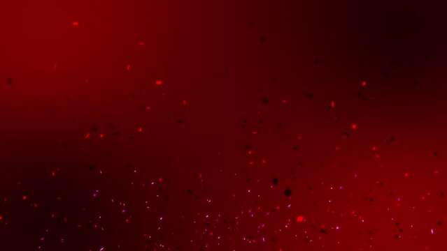 Confetti streamer explosion animation glitter ribbon firework celebration event party background special occasion motion graphics gradient colour red