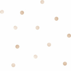 Beautiful childish watercolor hand drawn seamless pattern with cute round dots. Kid's clipart print. Stock baby illustration.