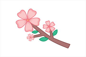 Spring Trip Flat Sticker Design