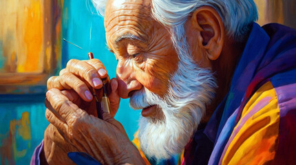 potrait of old man