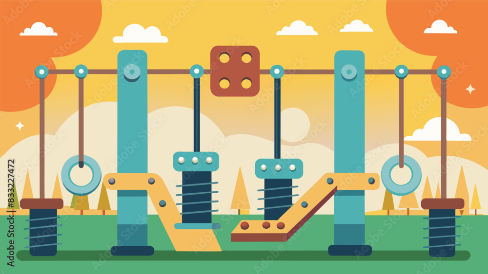 Poster with each swing set bolted in place and every bolt tightened the church playground began to take sha