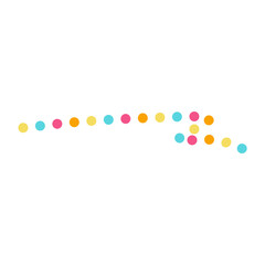 Colorful Dotted Line