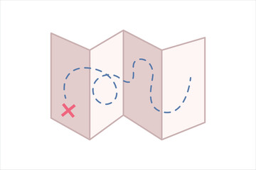 Spring Trip Flat Sticker Design