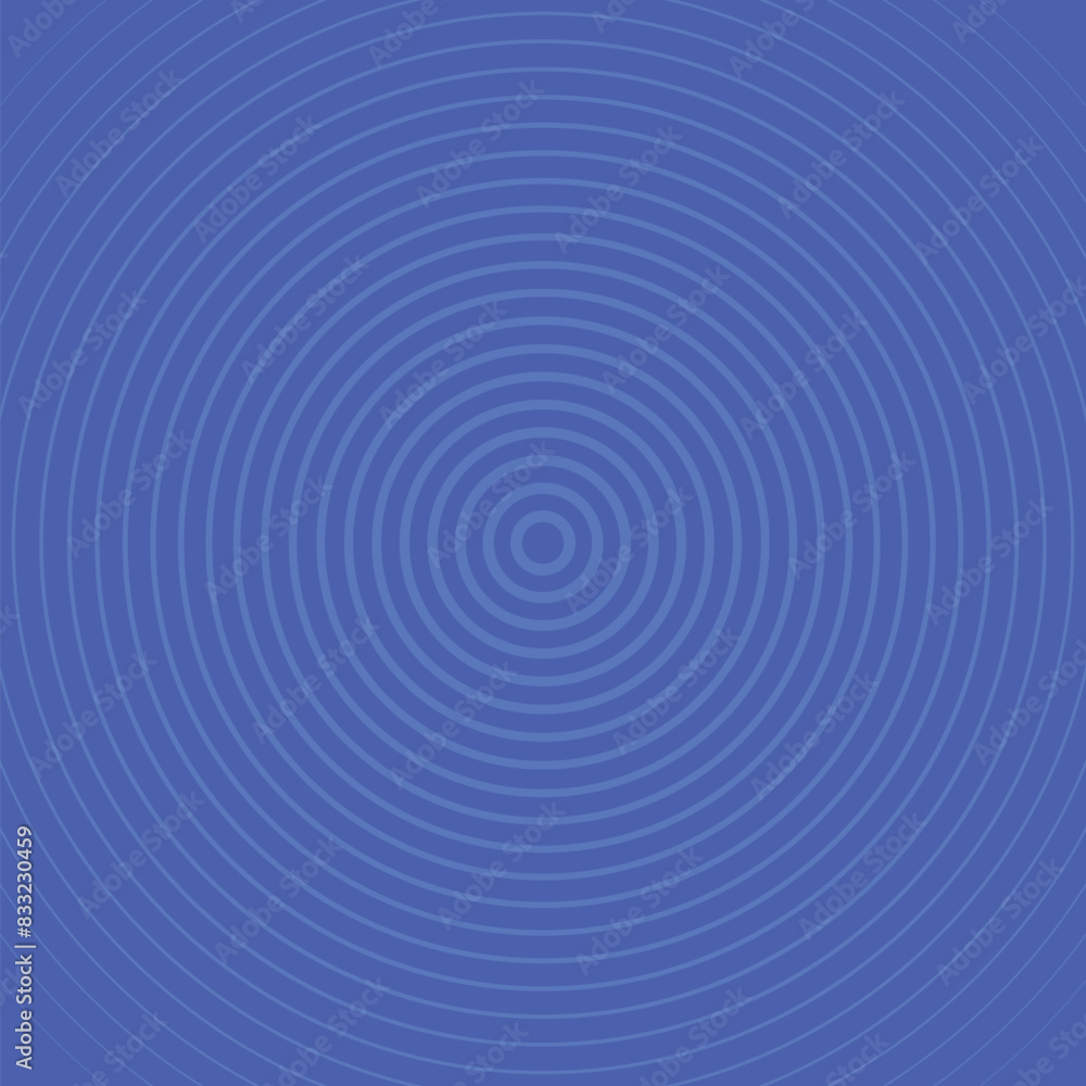 Fototapete abstract circle pattern. blue radial gradient background. circle wave line stripe decoration. soft w