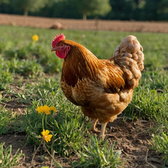 Fototapeta premium range chicken