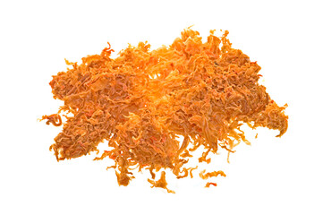 dry cabbage isolated on white background