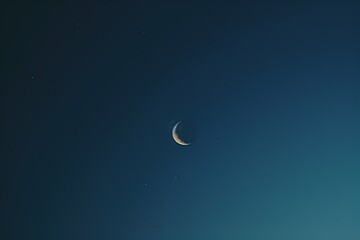 Moon night astronomy crescent.