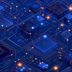 Background image, computer, technology, motherboard, electronics, processor, generating ai	