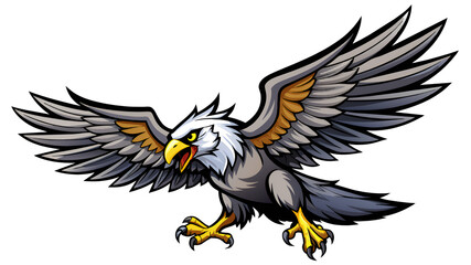 Obraz premium eagle mascot with flying eagle