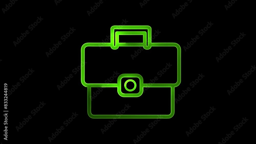 Aufkleber bag shopping icon loop 4k transparent suit for app web and design
