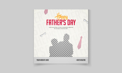 a poster for Father's Day with a picture of a father and his child