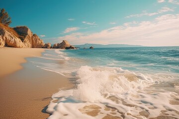Greece beach outdoors horizon.