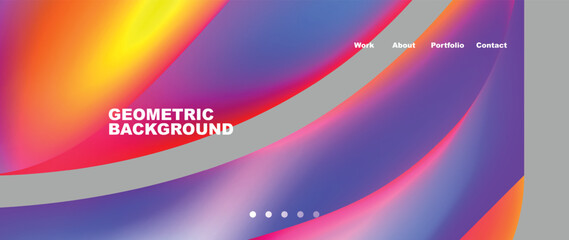 Dynamic flowing shapes concept design composition. Vector Illustration For Wallpaper, Banner, Background, Card, Book Illustration, landing page