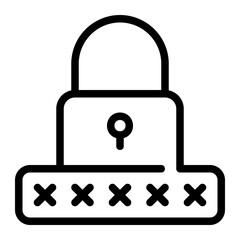 password line icon