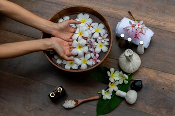 Spa treatment and product for female feet and hand spa, Thailand