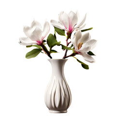 Magnolia element in PNG format with transparent background 
