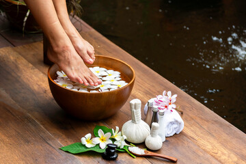 Spa treatment and product for female feet and hand spa, Thailand