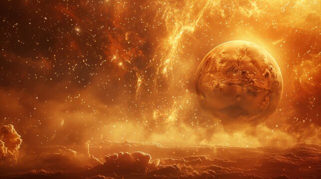 Ethereal Essence of Mars: Captivating Stock Photo of Mystical Atmosphere