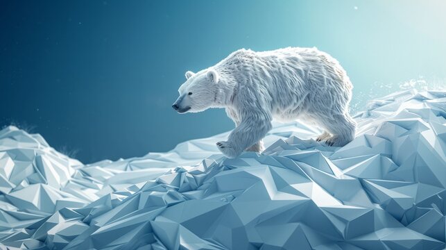 Resilient Marketing Strategy Illustrated by Snowy Slope Wind Bear Symbolism