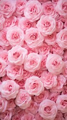 Fototapeta premium Pink carnation flowers wall backgrounds petal plant.
