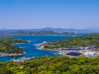 【熊本県】天草の千巌山展望台からの風景