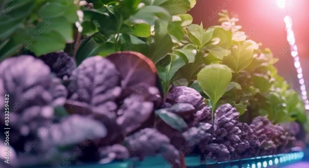 Poster utilizing hydroponics and aeroponics in automated vertical farming. concept vertical farming, hydrop