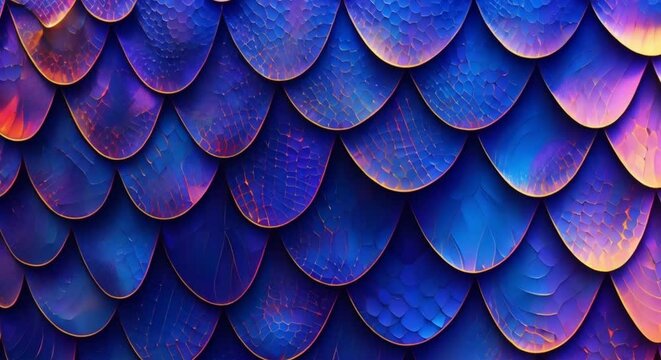 Psychedelic Design Featuring Fish Scales and Snake Skin Texture. Concept Abstract Art, Reptilian Patterns, Textured Surfaces, Psychedelic Composition, Oceanic Aesthetics