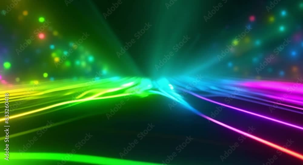 Poster neon color blur with soft texture and abstract empty space inspired by disco. concept neon lights, c