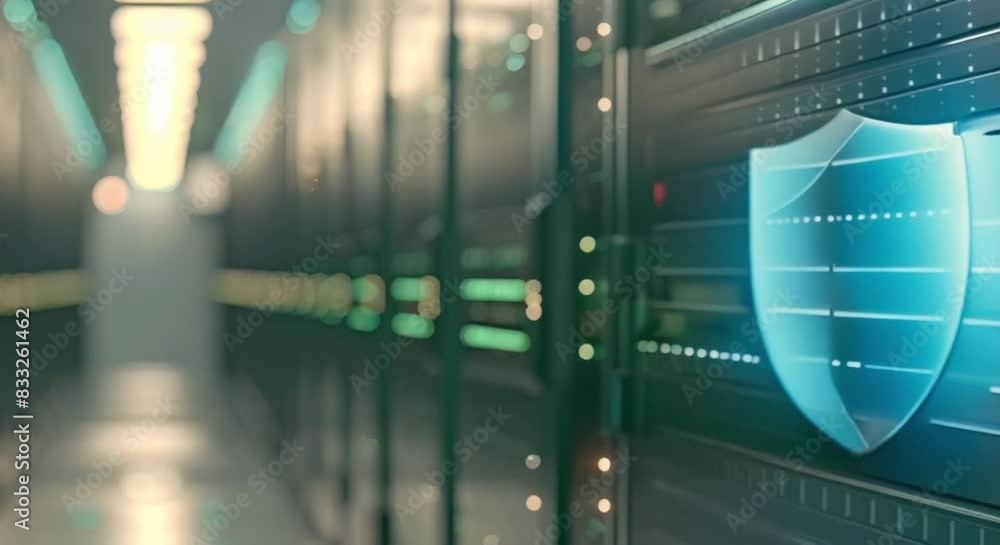 Poster safeguarding the data highway: enhance network security with digital fortress cybersecurity's shield