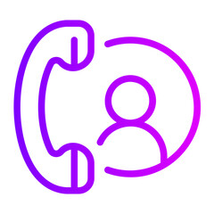 service call gradient icon