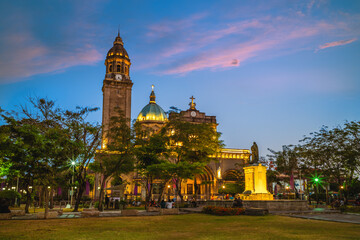 Manila Cathedral located at Intramuros district in Metro Manila, Philippines