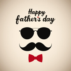 Happy Fathers Day Greeting Card, Festive Poster