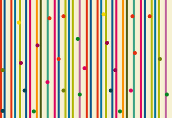 Seamless Colorful Striped Abstract Pattern