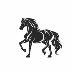 Obraz premium horse silhouette logo