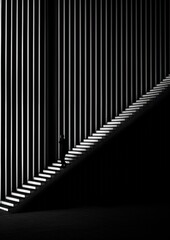 Fototapeta premium Photography of people walking architecture black white.