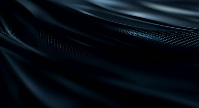 Black Carbon Fiber Background: Sleek Textured Visual Effect Against Abstract Dark Backdrop. Concept Carbon Fiber Backdrop, Textured Visual Effect, Abstract Background, Sleek Design, Dark Aesthetic