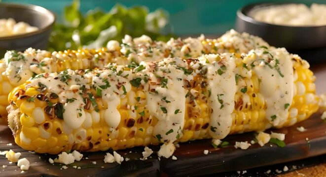 Elote: Exploring the Delicious Tradition of Mexican Street Corn. Concept Mexican Cuisine, Street Food, Food Culture, Culinary Traditions, Mexcian Corn Dish