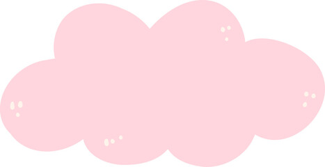 pink cloud simple 
